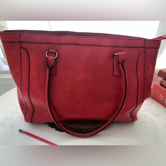 Merona - leather look - shoulder bag - suitable for a laptop - Picture 2 of 10
